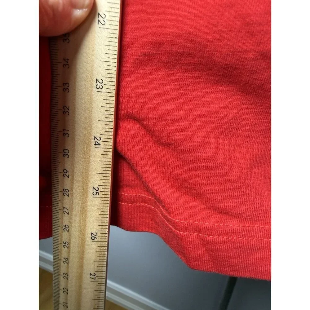 The North Face Women Med Red Long Sleeve Hooded Shirt With Logo